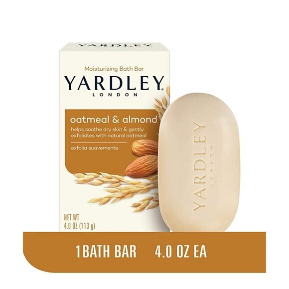 3 Yardley® London Oatmeal & Almond Bar Soap NOURISHING Bath BAR 4.25oz - Picture 2 of 11